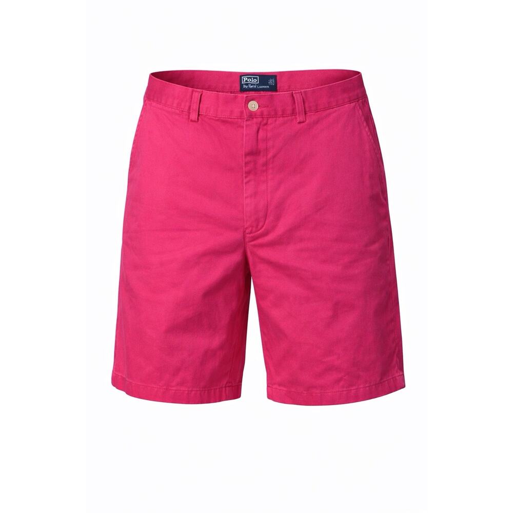 Polo Ralph Lauren Prospect Chino Shorts Mens 36 Pink Classic Fit Cotton